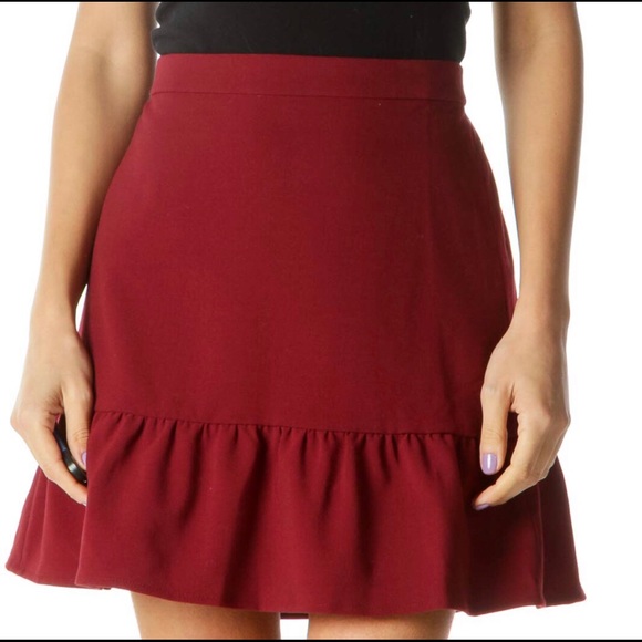J. Crew Factory Dresses & Skirts - J. Crew Mercantile Burgundy Skirt